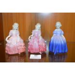 Three Small Royal Doulton Figurines - Two Roses, and Marine