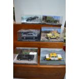 Six James Bond Diecast Vehicles from The Living Daylights by G.E. Fabbri