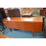 1970's Mcintosh Teak Sideboard with Three Drawers and Four Doors