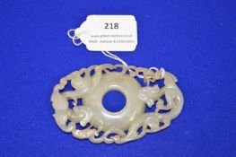 Ming Dynasty White Jade Chilong Plaque (1368 - 1644)