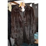 Fur Coat with Matching Hat (repair to armpit lining)