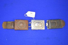 Two German WWII Belt Buckles