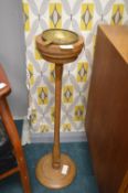 Wooden Smokers Companion with Brass Ashtray