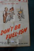 Ministry of Fuel and Power "Don't be Fuel-ish" Poster Illustrated by H.M. Bateman