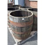 Oak Beer Barrel with Top Removed