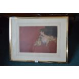 Framed Print - Red Background by Sir William Russell Flynt