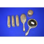 Six Piece Hallmarked Silver Dressing Set (five pieces inscribed Rene)