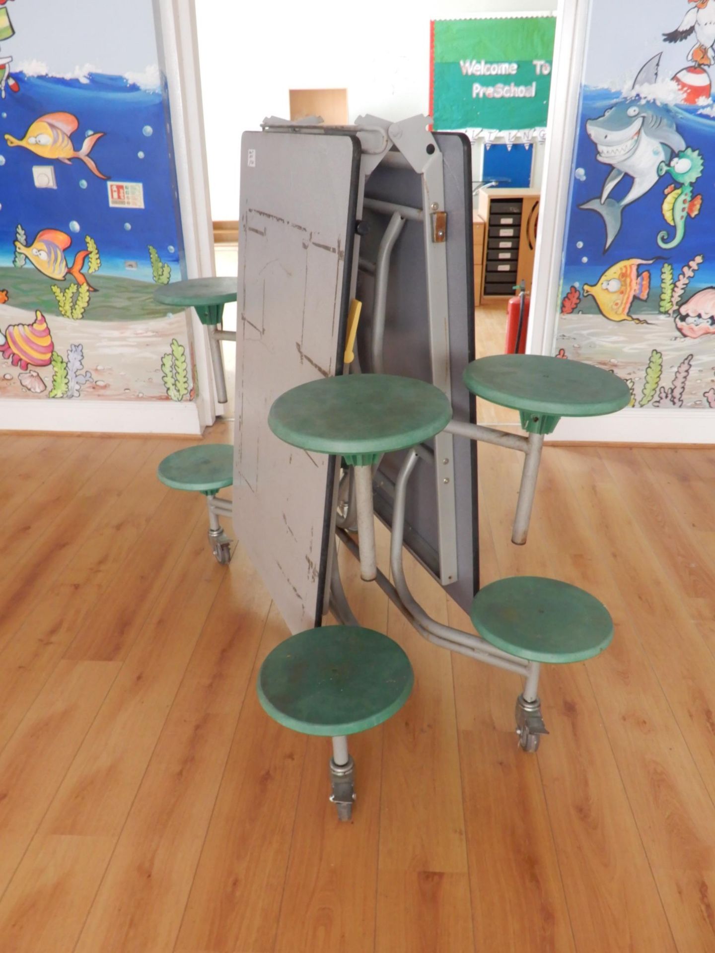 *Eight Seat Folding Canteen Table with Heat Resistant Tops - Image 2 of 2