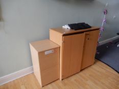 *Two Storage Cabinets and Four Computer Keyboard