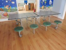 *Eight Seat Folding Canteen Table with Heat Resistant Tops