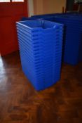 *Twenty One Blue Plastic Storage Trays