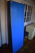 *Aluminium Framed Folding Table with Blue Top