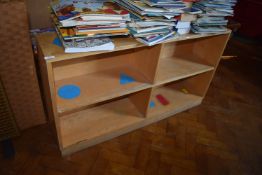 *Beech Open Front Bookcase