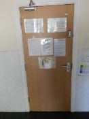 *Oak Faced Fire Door with Combination Lock