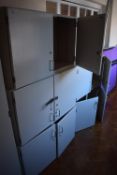 *Five Double Door Wooden Wall Units