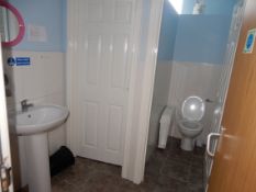 *Contents of Ladies Toilet to Include Two Panel Doors, WCs, Wash Hand Basin with Monobloc Tap,