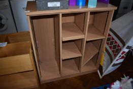 *Open Front Storage Unit in Light Beech Finish