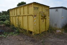 *Open Top Hook Load Skip with Back Door (this lot is located at the Melton site, viewing and