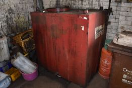 *Red 250-gallon Waste Oil Tank