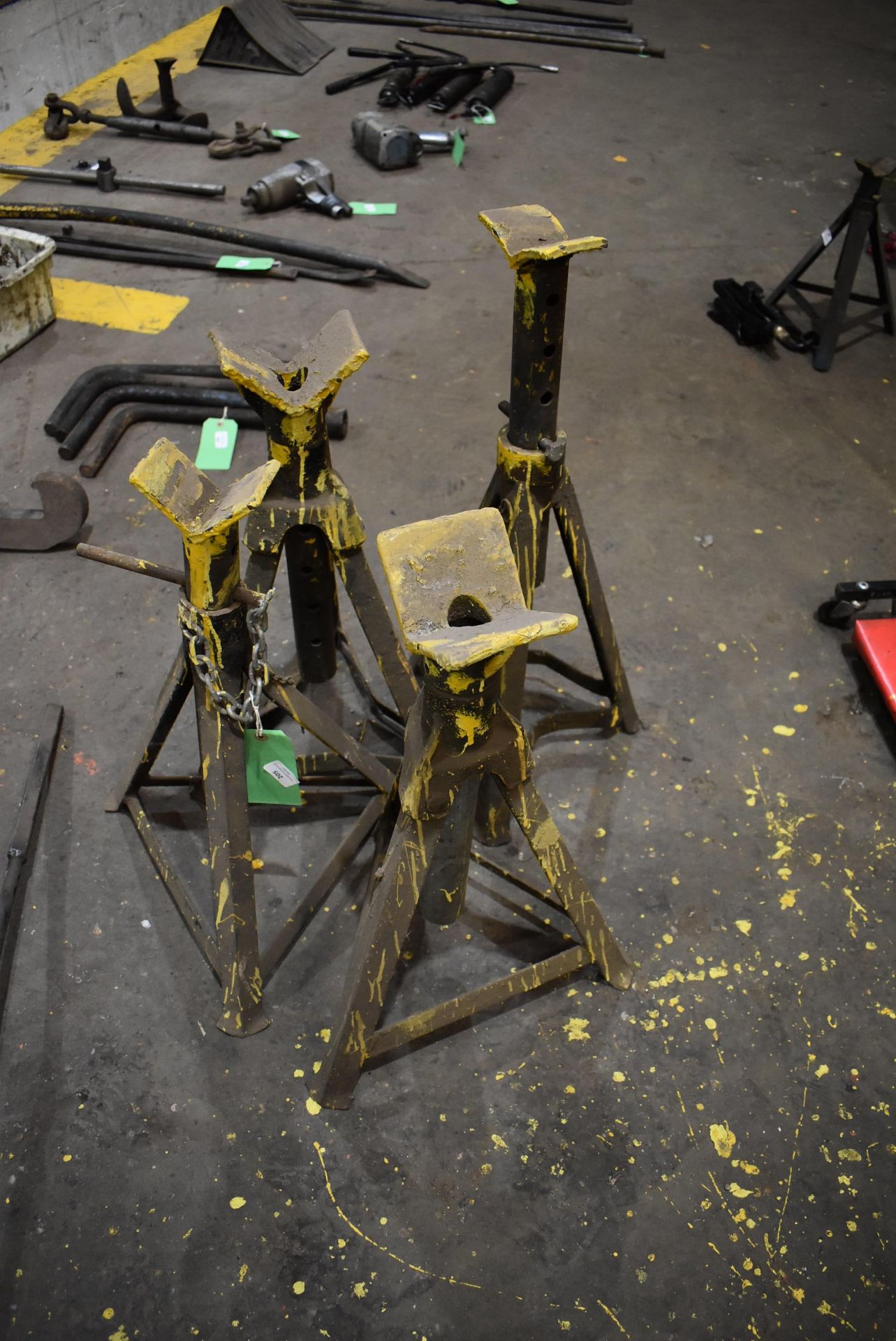 *Four Heavy Duty Axle Stands