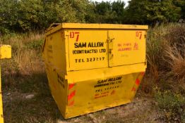 *High Sided Skip with Closed Top and Back Doors (this lot is located at the Melton site, viewing and