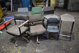 *Assorted Chairs and Stools