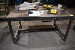 *Steel Workbench with Upstand to Rear