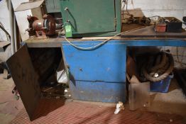 *Steel Workbench with Lockable Cupboard