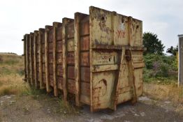*40-yard Closed Top Hook Load Skip with Back Door (this lot is located at the Melton site, viewing