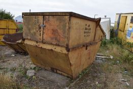 *Closed Top Skip with Back Doors, and Slated Front Doors (this lot is located at the Melton site,