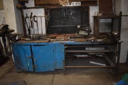 *Steel Workbench with Record No.24 6" Vice and Loc