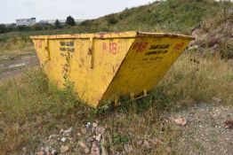 *12-yard Open Top Skip with Loading Ramp (this lot is located at the Melton site, viewing and