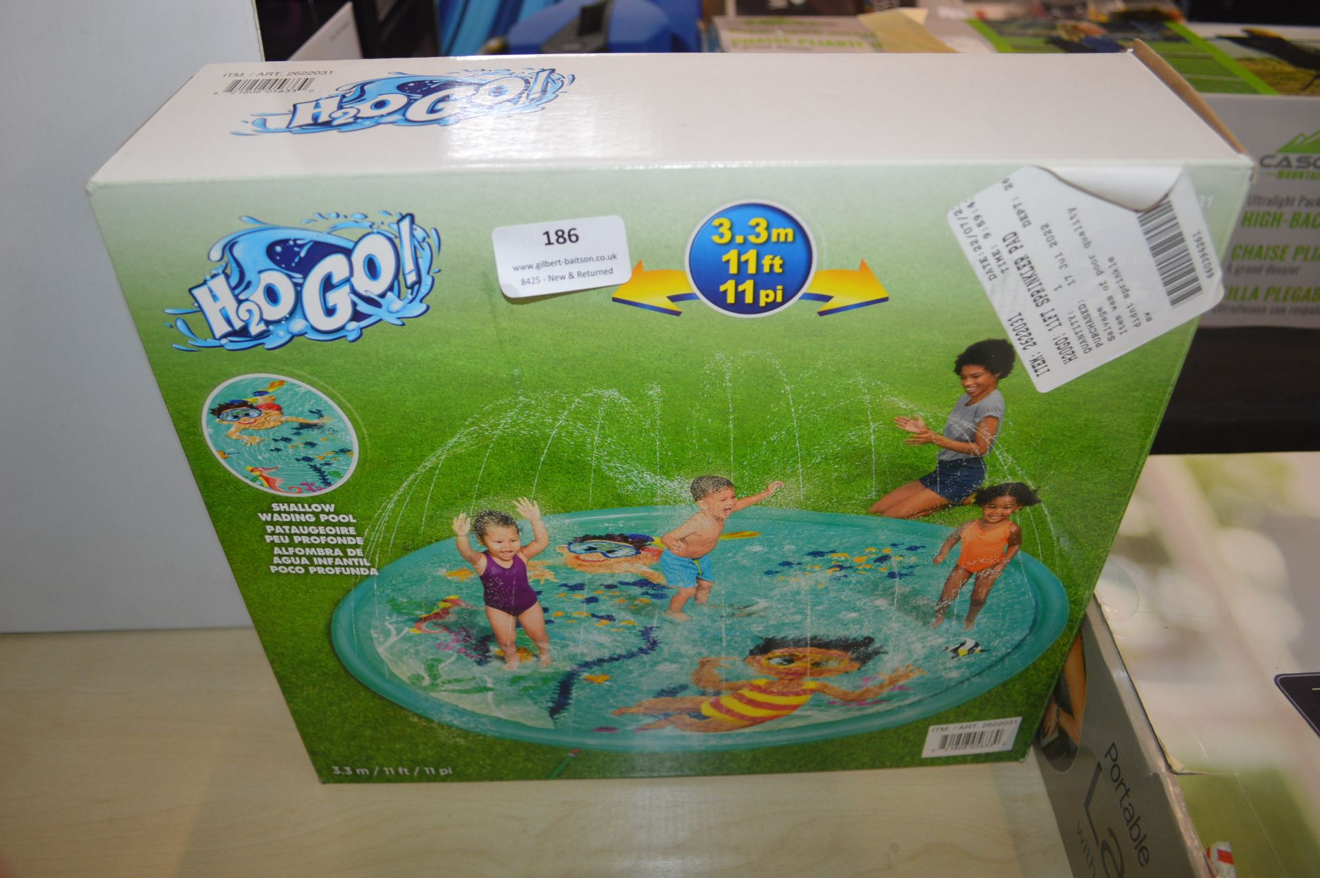 *H2O Go 3.3m Shallow Wading Pool with Sprinkler Pa
