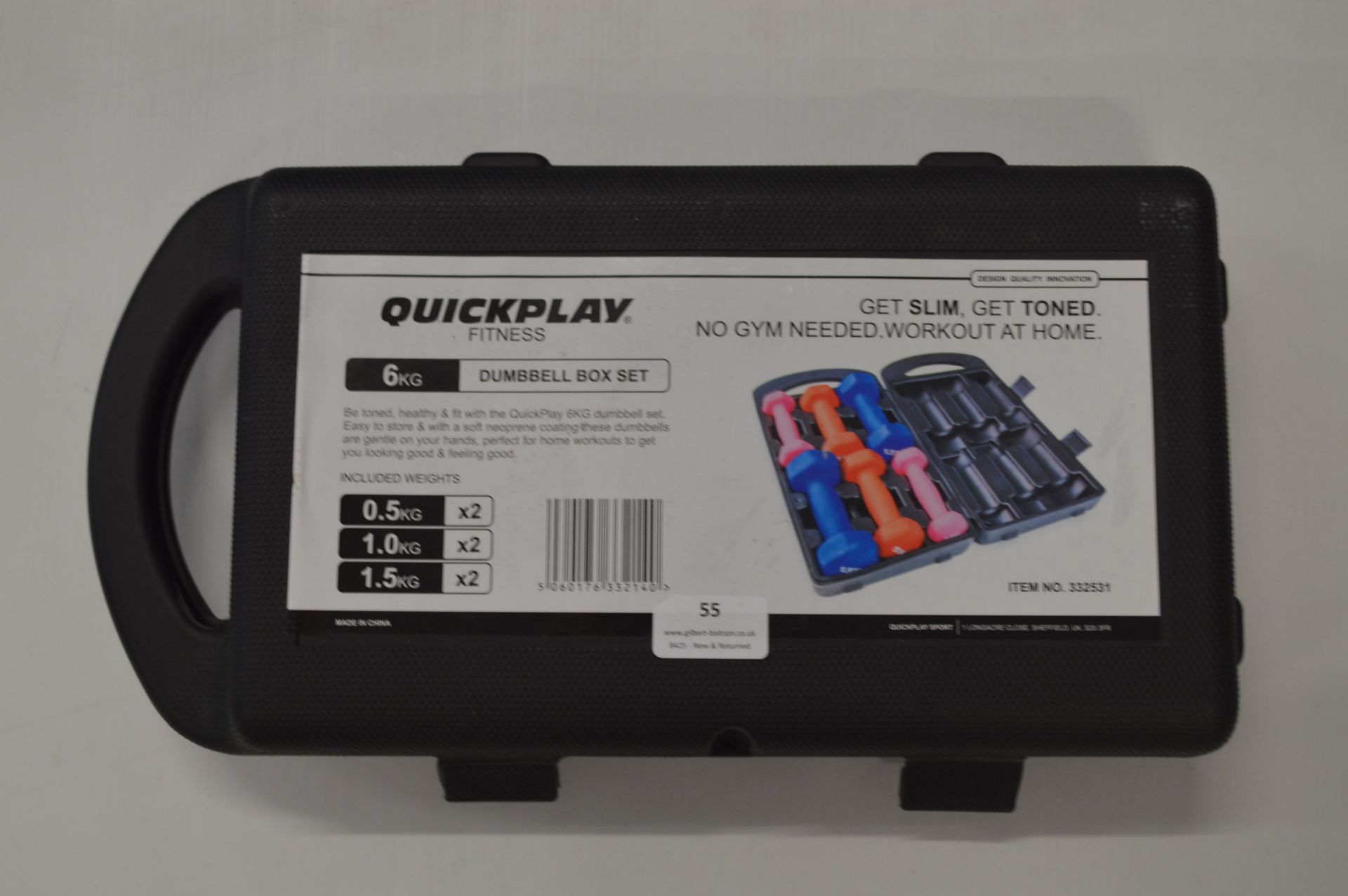 *Quickplay Fitness 6kg Dumbbell Box Set