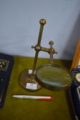 Adjustable Brass Magnifying Glass for Stamps