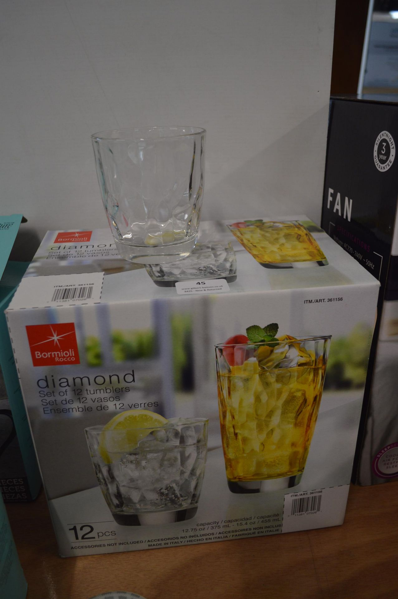 *Bormeoli 10pc Glass Tumbler Set