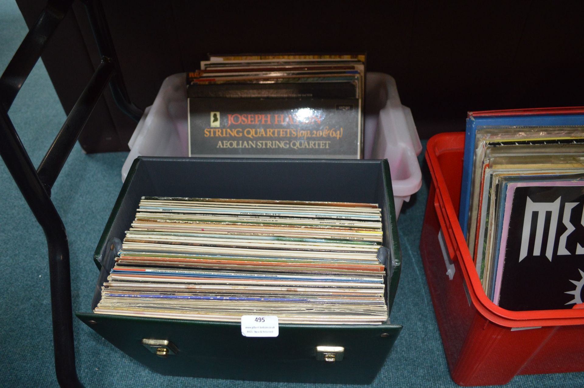 Case and Tub of Mixed LP Records: Classical, etc.