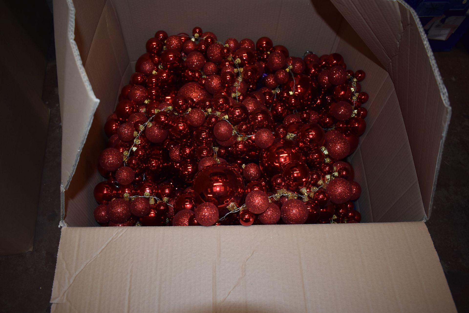 *Box of Various Christmas Bauble Displays