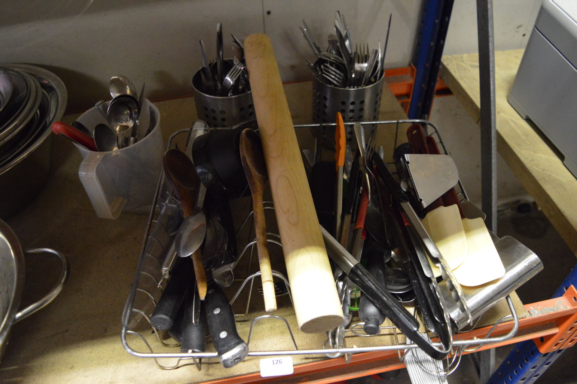 Quantity of Cutlery; Tongs, Knife, Forks, Spoons,