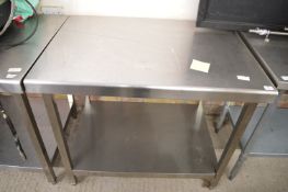 Stainless Steel Preparation Table with Undershelf