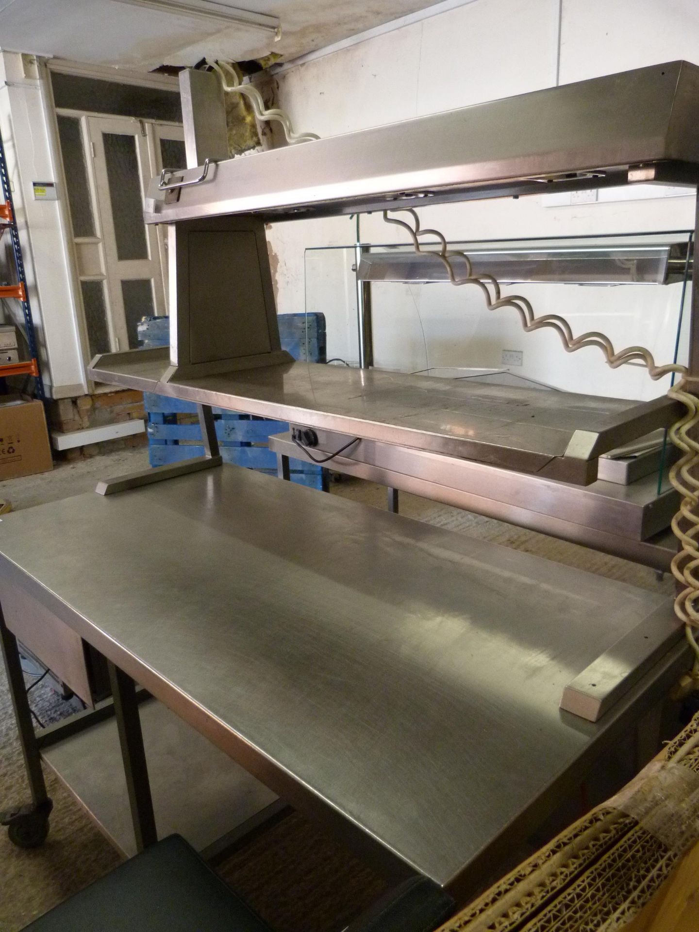 Mobile Preparation Table and Heated Serving Counte - Image 2 of 2