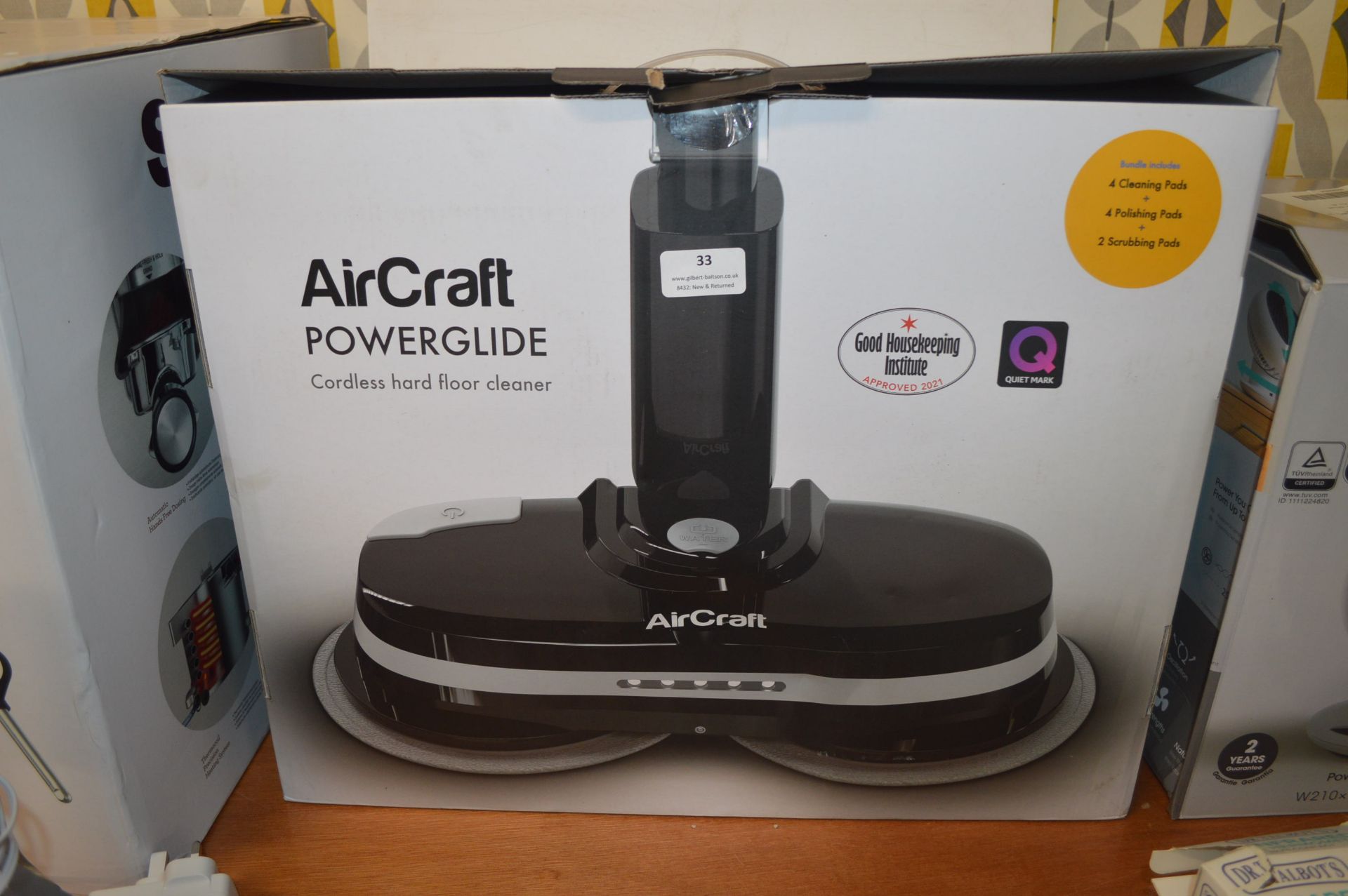 *Air Craft Power Glide Cordless Hard Floor Cleaner