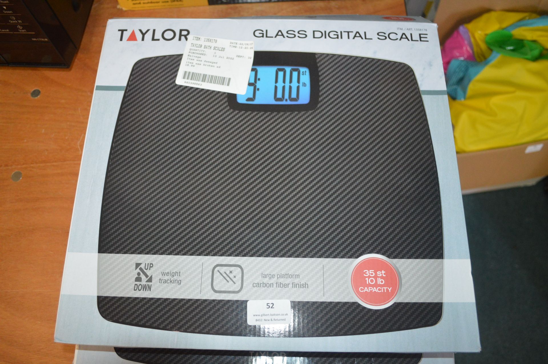 *Taylor Digital Glass Bathroom Scales