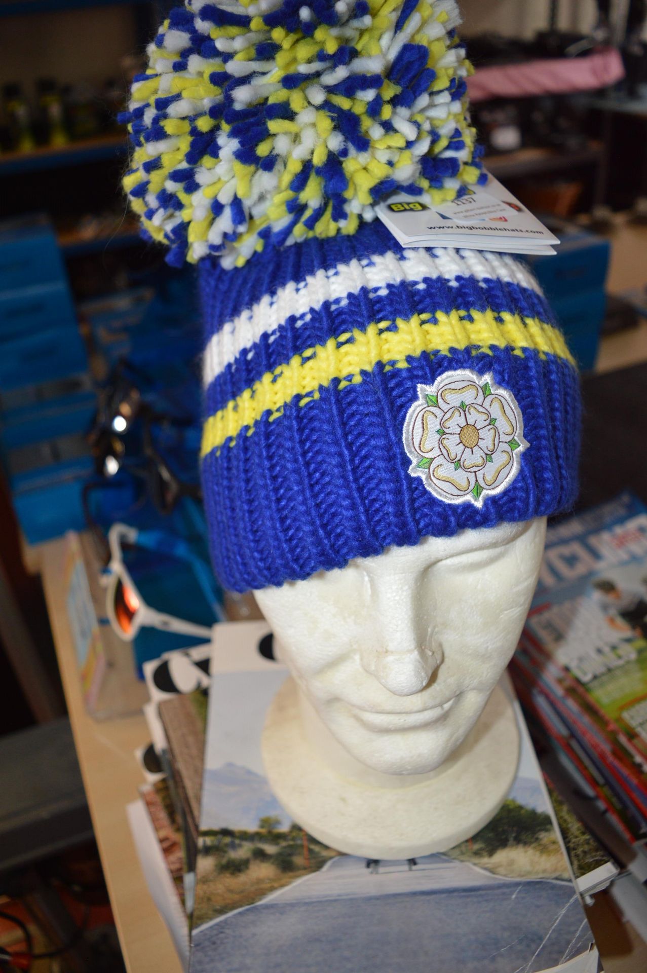 *Bobble Hat in Yorkshire Colours