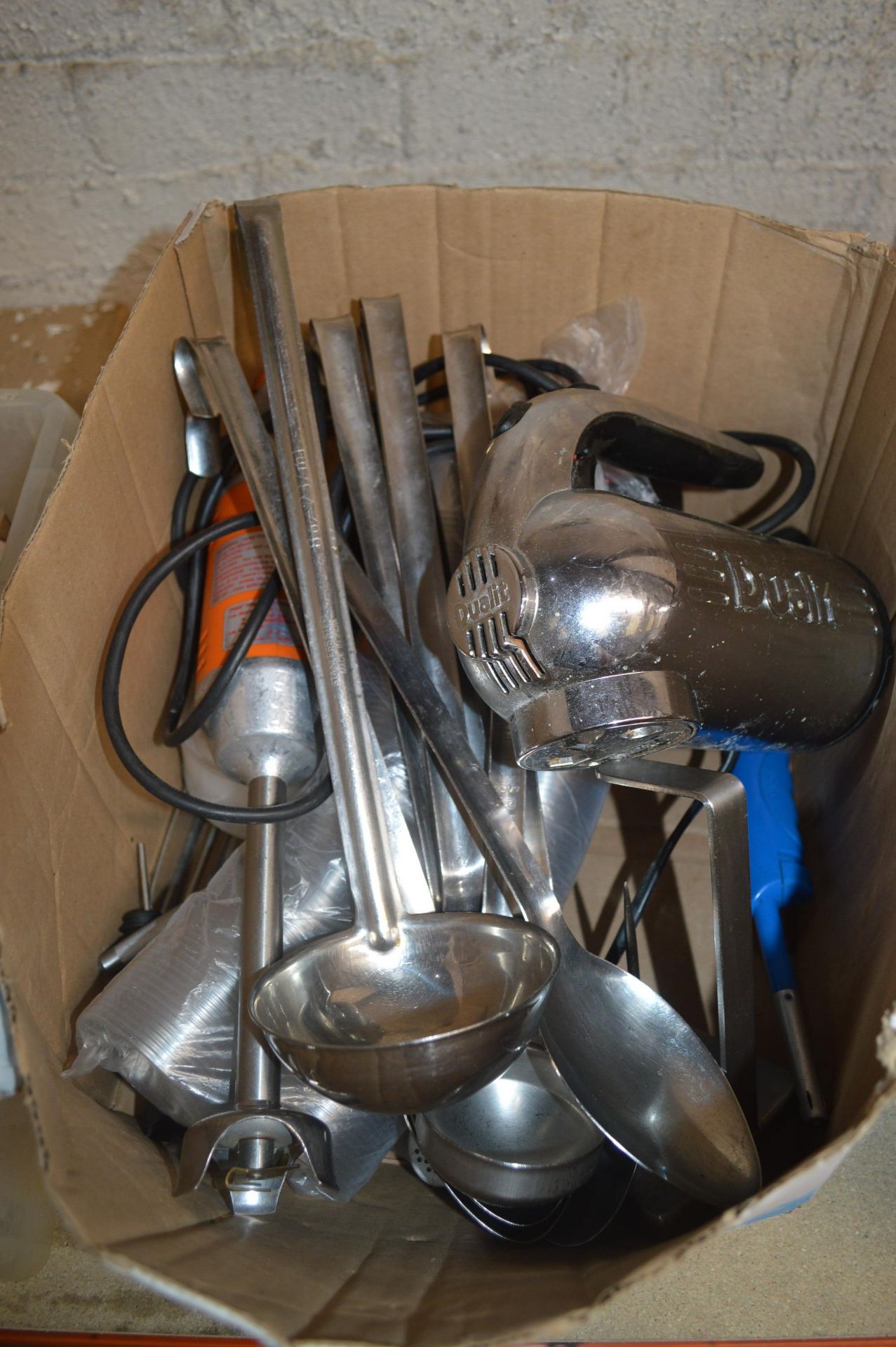 *Stainless Steel Spoons, Blender, Dualit Food Mixer, etc.