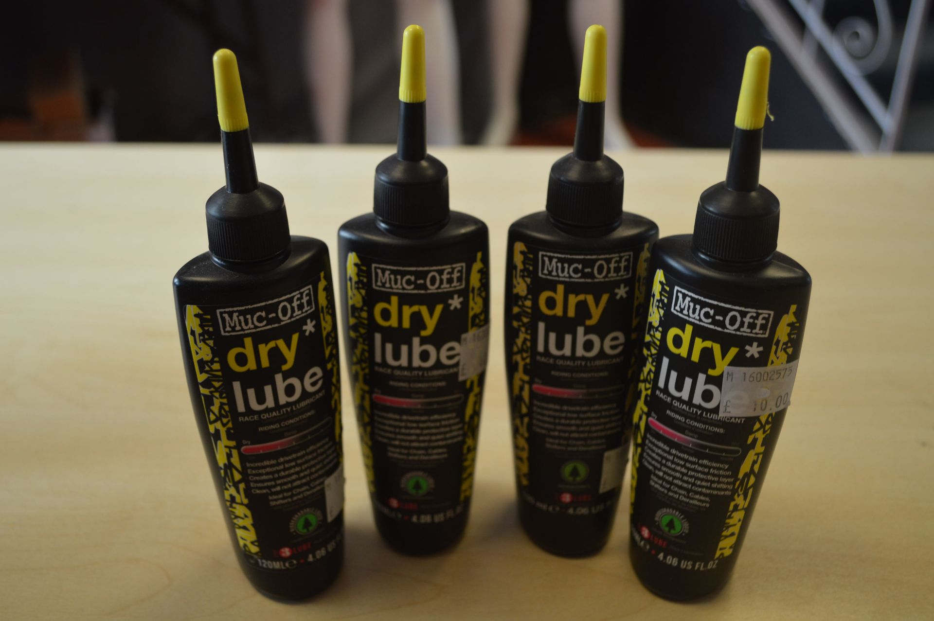 *4x 120ml of Muc-Off Dry Lube Race Quality Lubricant