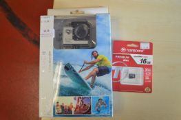 *Action Camera HD 1080p and a 16GB Micro SD HC