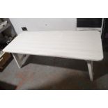 *Low Level White Wooden Table ~50x135cm