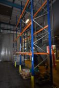 *Three Bays of High Low Racking Consisting of 4 Uprights, and 18 Cross Beams