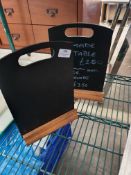 * 2 x table top chalk boards